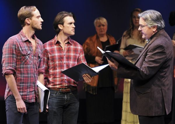 Ben Gunderson, Wilson Bridges and Joe Kolinski with Barbara Marineau and Analisa Leam Photo