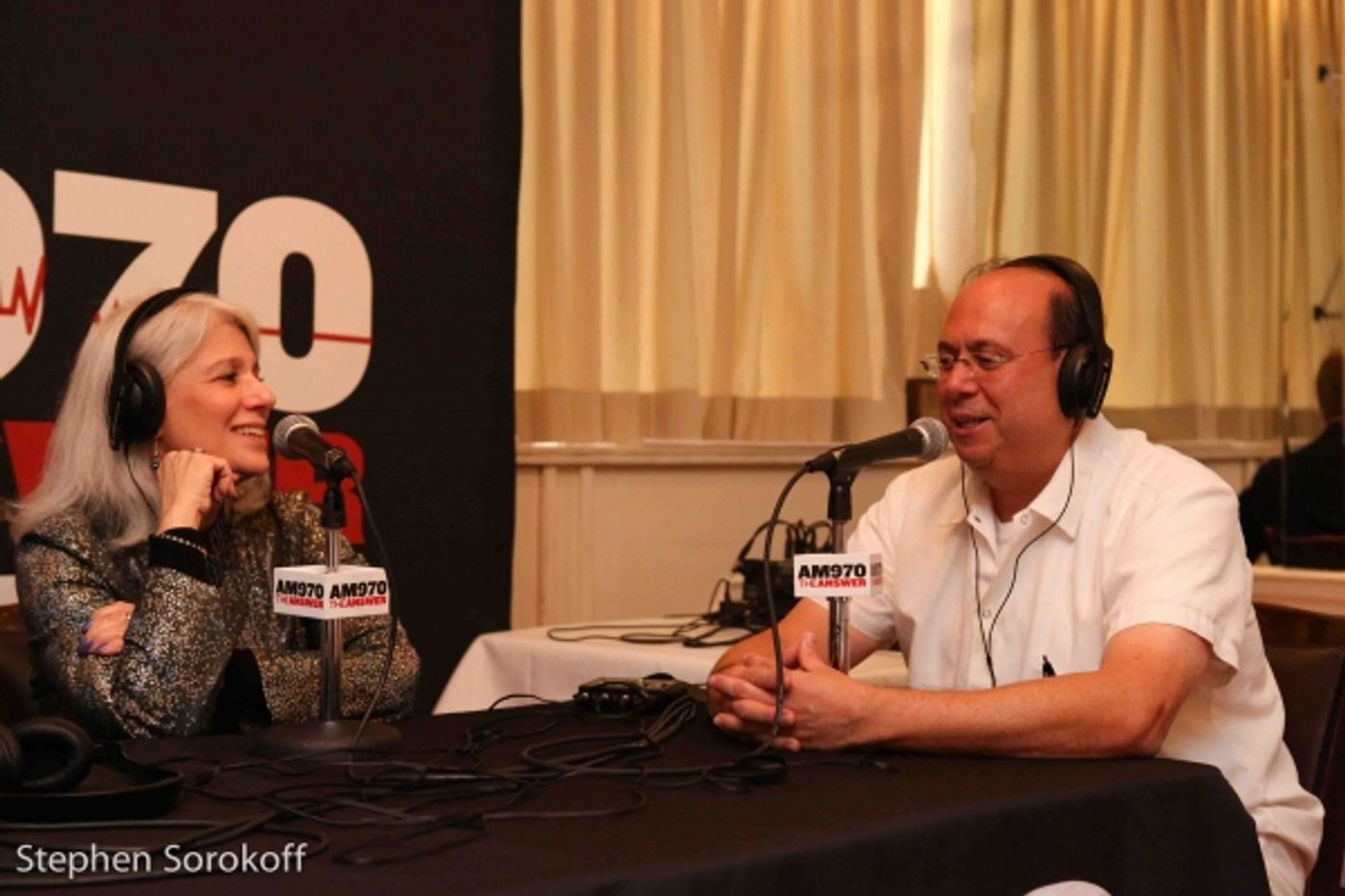 Photo Coverage: Martin Charnin & Shelly Burch visit BACKSTAGE WITH PETER LEDONNE  Image