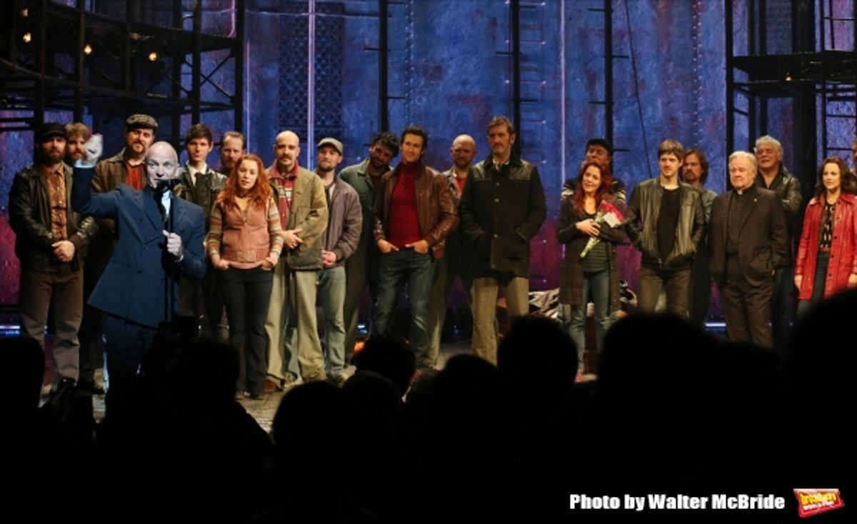 Sting with the cast  at 
