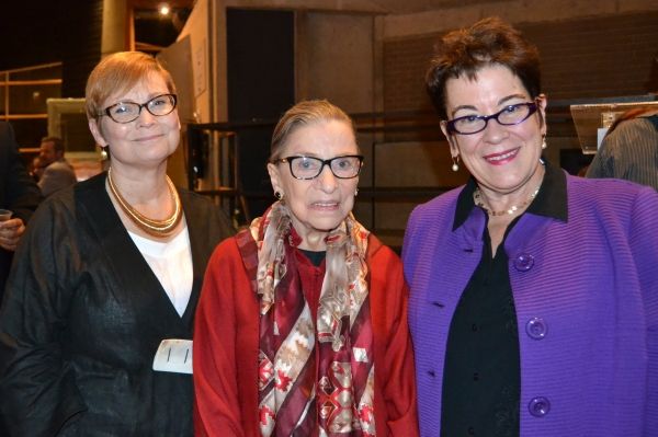 Director Anita Maynard-Losh, Justice Ruth Bader Ginsburg and Artistic Director Molly  Photo