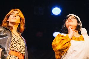 Zachary Hines (as Madeleine Andrews) and Summer Bohnenkamp (as Magda Legerdemain) @ BroadwayWorld Zachary Hines (as Madeleine Andrews) and Summer Bohnenkamp (as Magda Legerdemain) Photo