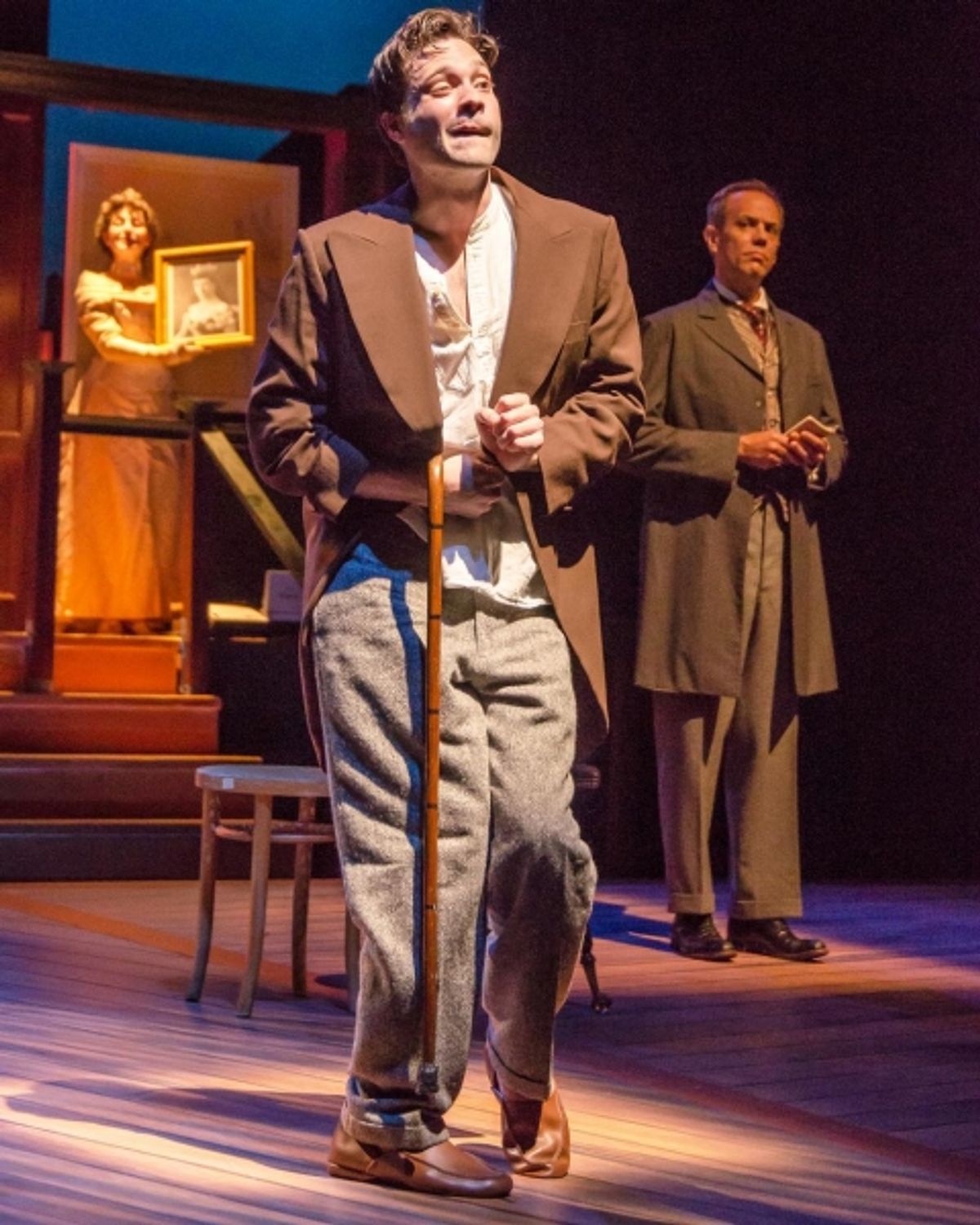 Holly Stevenson as the Princess, Jonathan Horne as Merrick, and Sam R. Ross as Treves  at 