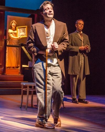 Holly Stevenson as the Princess, Jonathan Horne as Merrick, and Sam R. Ross as Treves Photo