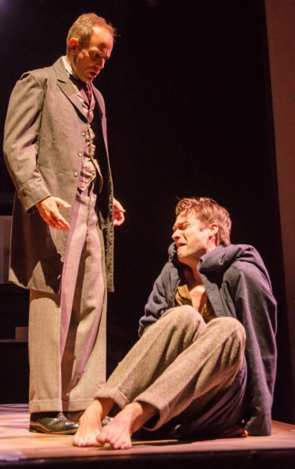 Sam R. Ross as Treves and Jonathan Horne as Merrick Photo
