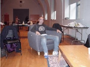 Evan Zes, who is HILARIOUS as the Waiter. Photo