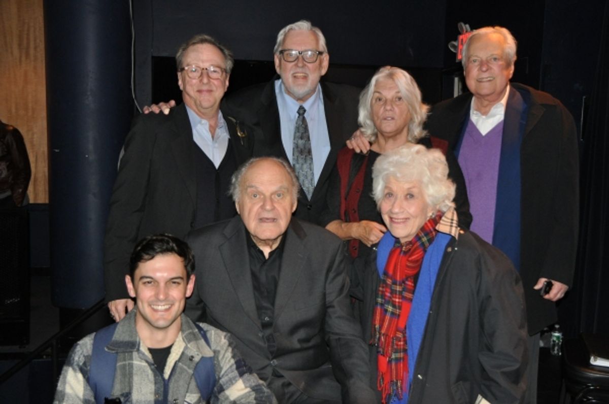 Edward Hibbert, Jim Brochu, Tyne Daly, Robert Osborne, Wesley Taylor, George S. Irving and Charlotte Rae at 
