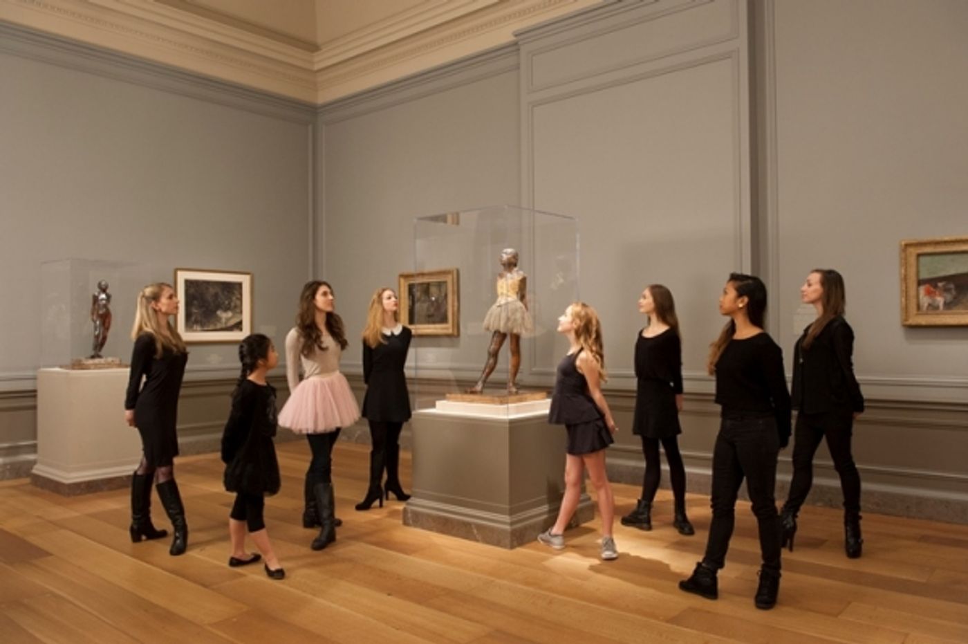 Photo Flash: The Cast of LITTLE DANCER Meets Original Degas Sculpure at the National Gallery of Art  Image