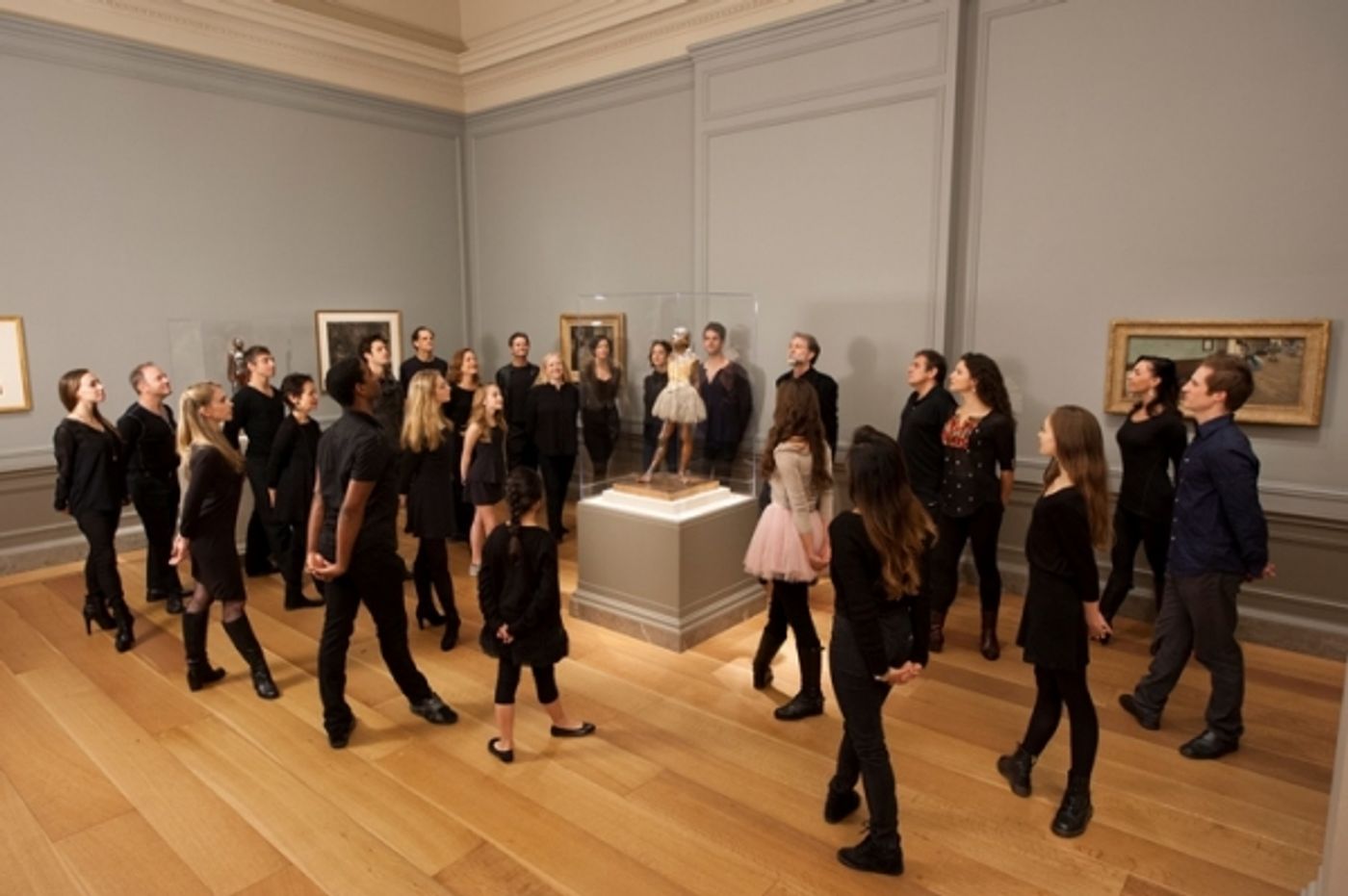 Photo Flash: The Cast of LITTLE DANCER Meets Original Degas Sculpure at the National Gallery of Art  Image