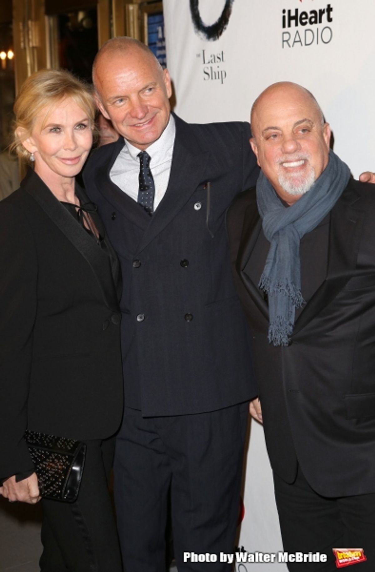 Trudie Styler, Sting and Billy Joel  at 