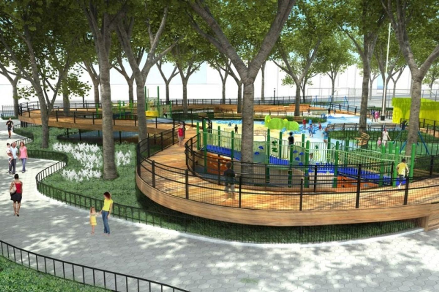 Photo Flash: NYC Parks Breaks Ground on Imagination Playground in Brownsville Photo Flash: NYC Parks Breaks Ground on Imagination Playground in Brownsville Image