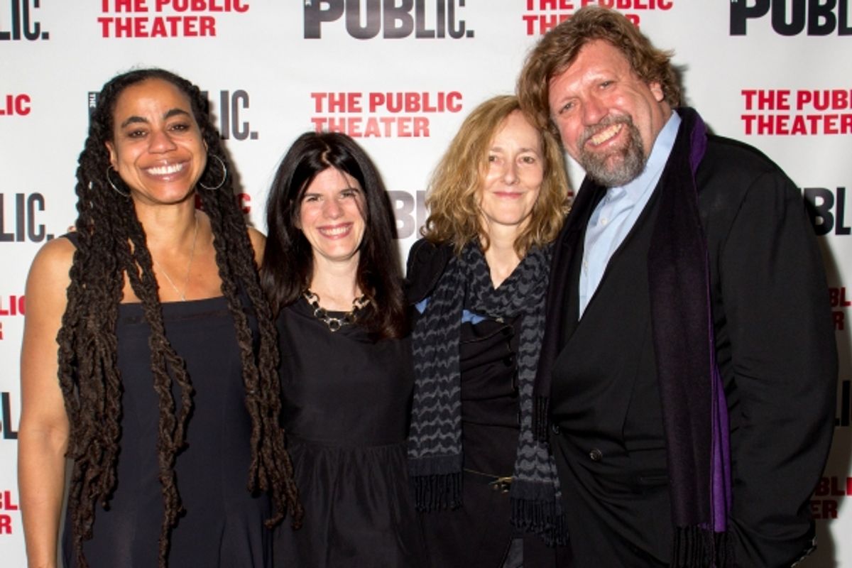 Suzan-Lori Parks, Mandy Hackett, Jo Bonney, Oskar Eustis at 