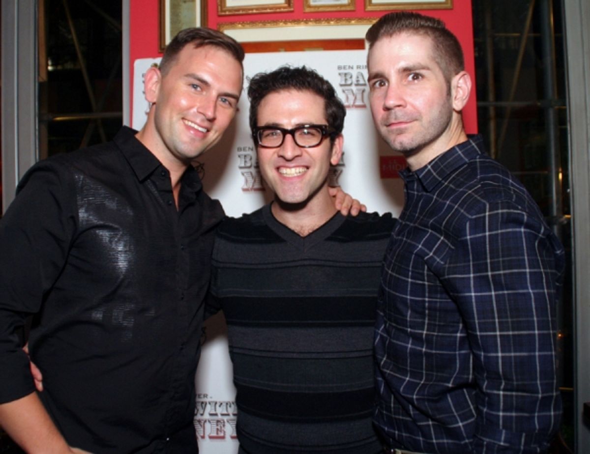 Daniel Reichard, Ben Rimalower, Jason Courson at 