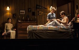 Nadia Gan, Holly Hunter and Ben Schnetzer @ BroadwayWorld Nadia Gan, Holly Hunter and Ben Schnetzer Photo