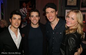 Trevor McQueen, corey Cott, Erich Bergen and Ginna Levine @ BroadwayWorld Trevor McQueen, corey Cott, Erich Bergen and Ginna Levine Photo