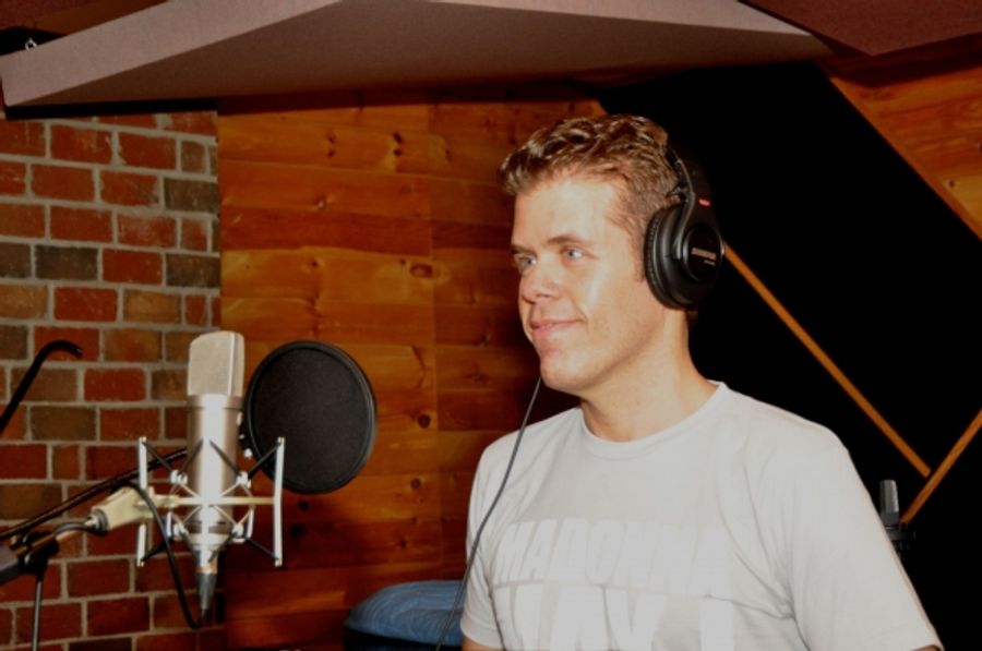 Exclusive Photo Coverage: In the Recording Studio with Perez Hilton for Carols For A Cure Image