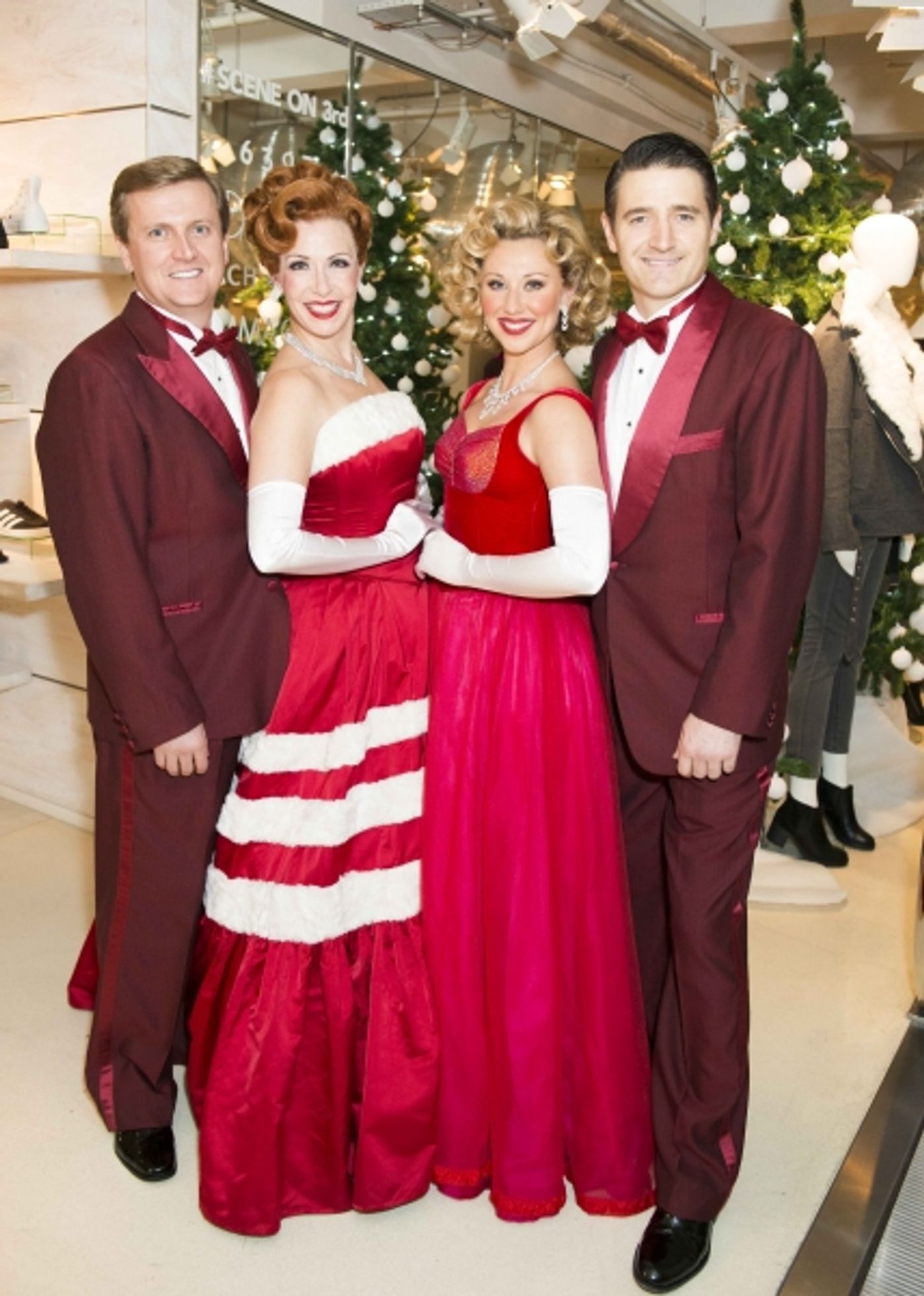 Photo Flash: Cast of WHITE CHRISTMAS Launch Christmas Windows at Fenwick of Bond Street  Image