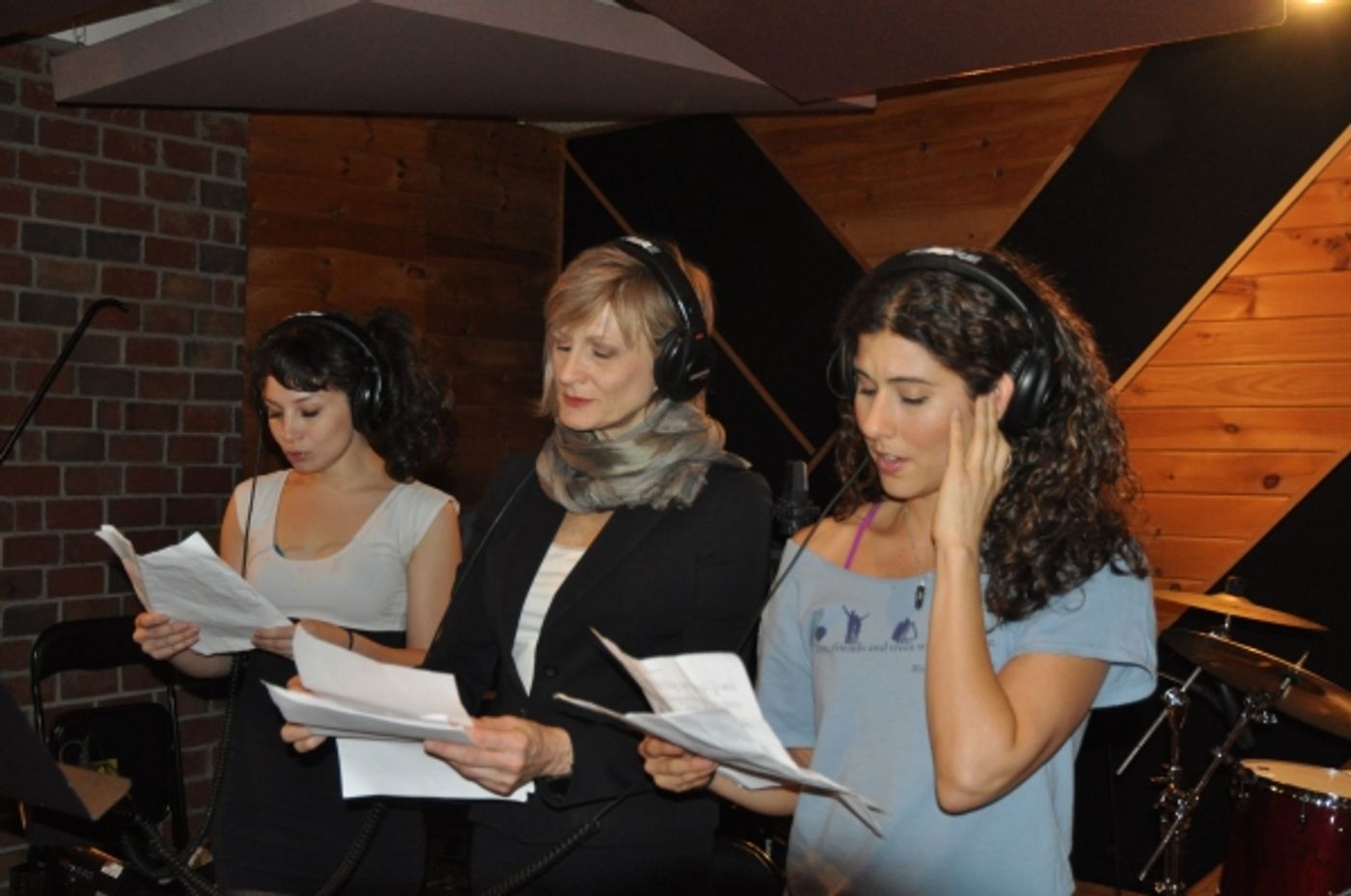 Exclusive Photo Coverage: In the Recording Studio with the MAMMA MIA! Cast for Carols For A Cure! Image