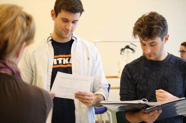 Jordan Bondurant and Matt Dengler with director Cara Reichel Photo