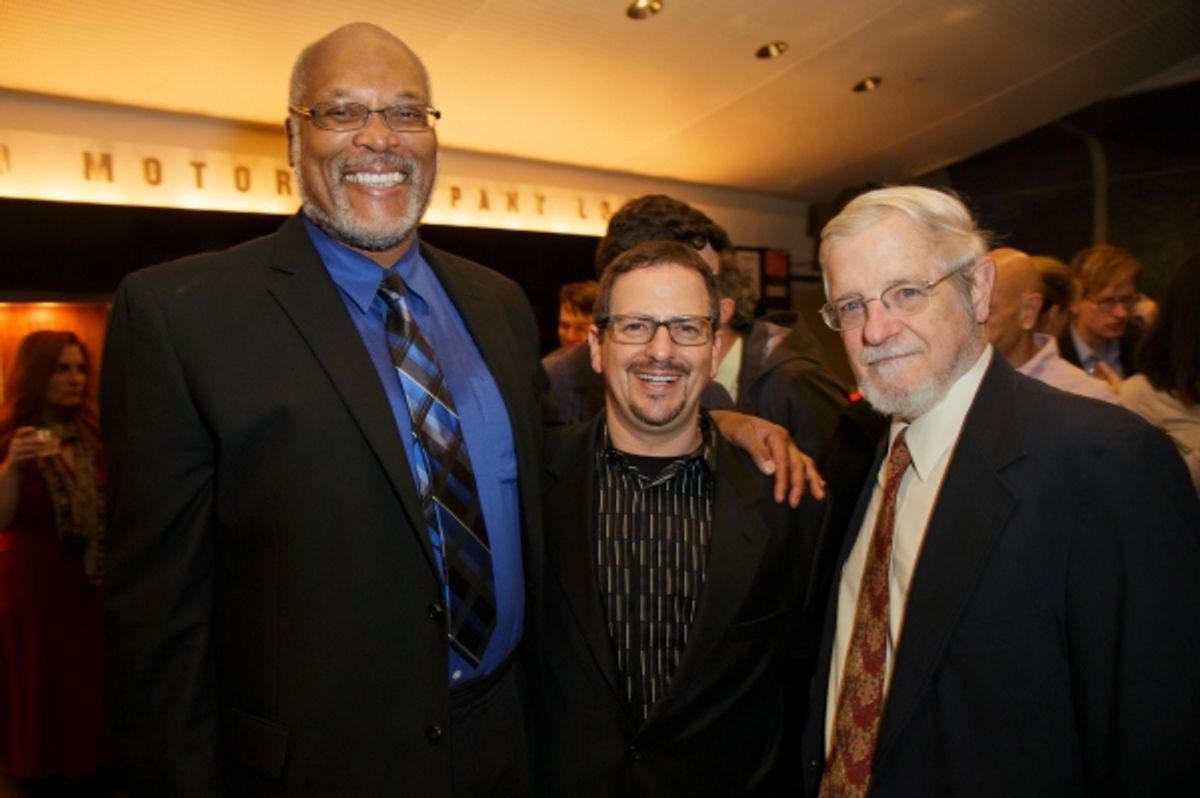 Raphael Nash Thompson, Red Bull Artistic Director Jesse Berger and Howard Owens at 