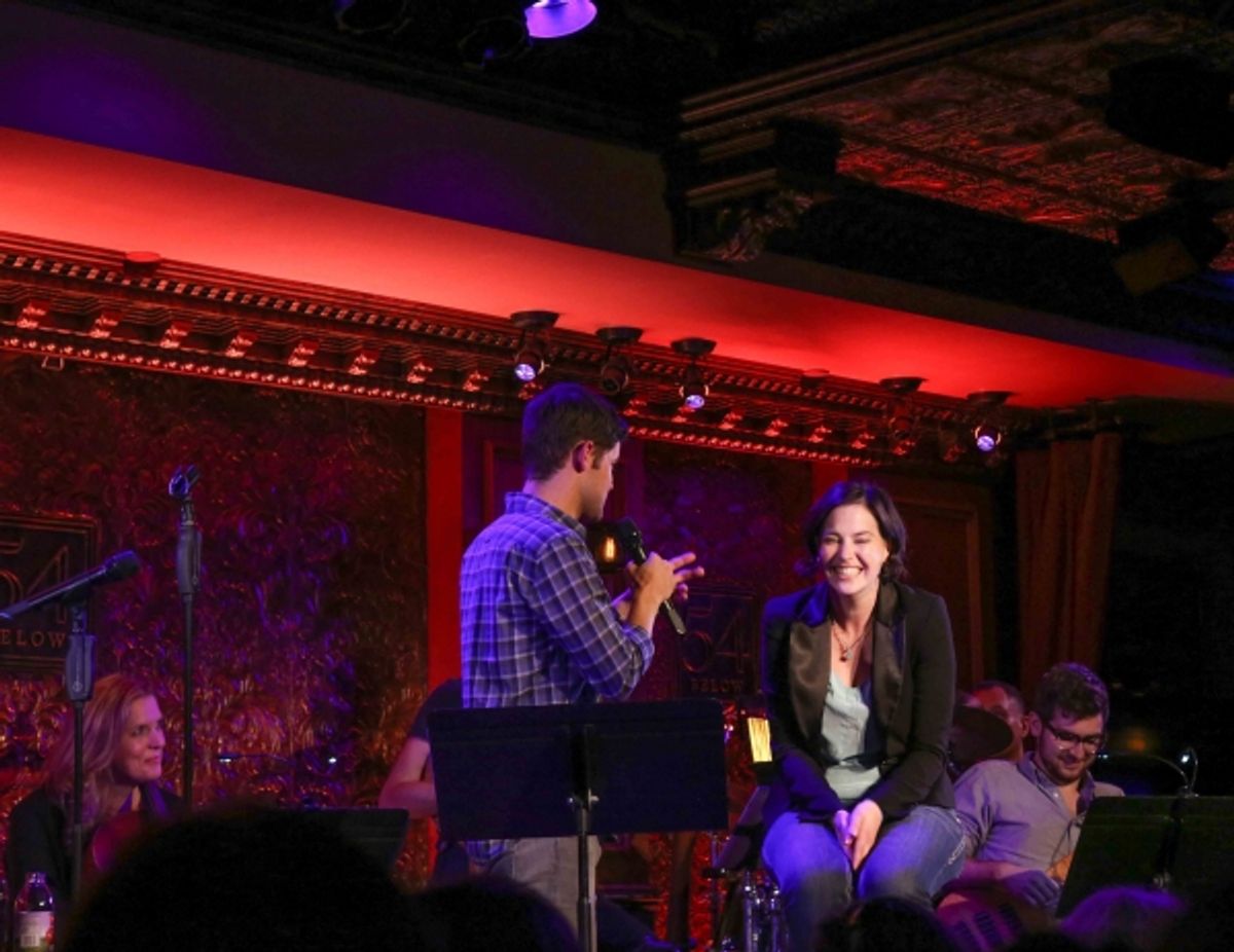 Jeremy Jordan & ''Bonnie'' audience member at 
