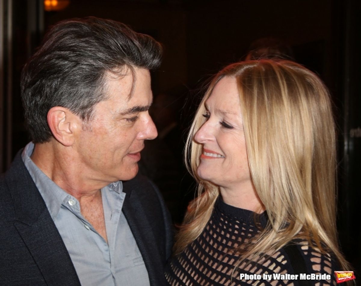 Peter Gallagher and wife Paula Wildash at 