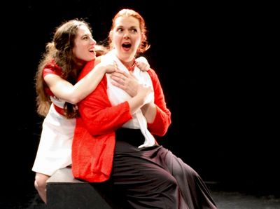 Christina Sheehan (Juliet), Clare Solly (Nurse) Photo