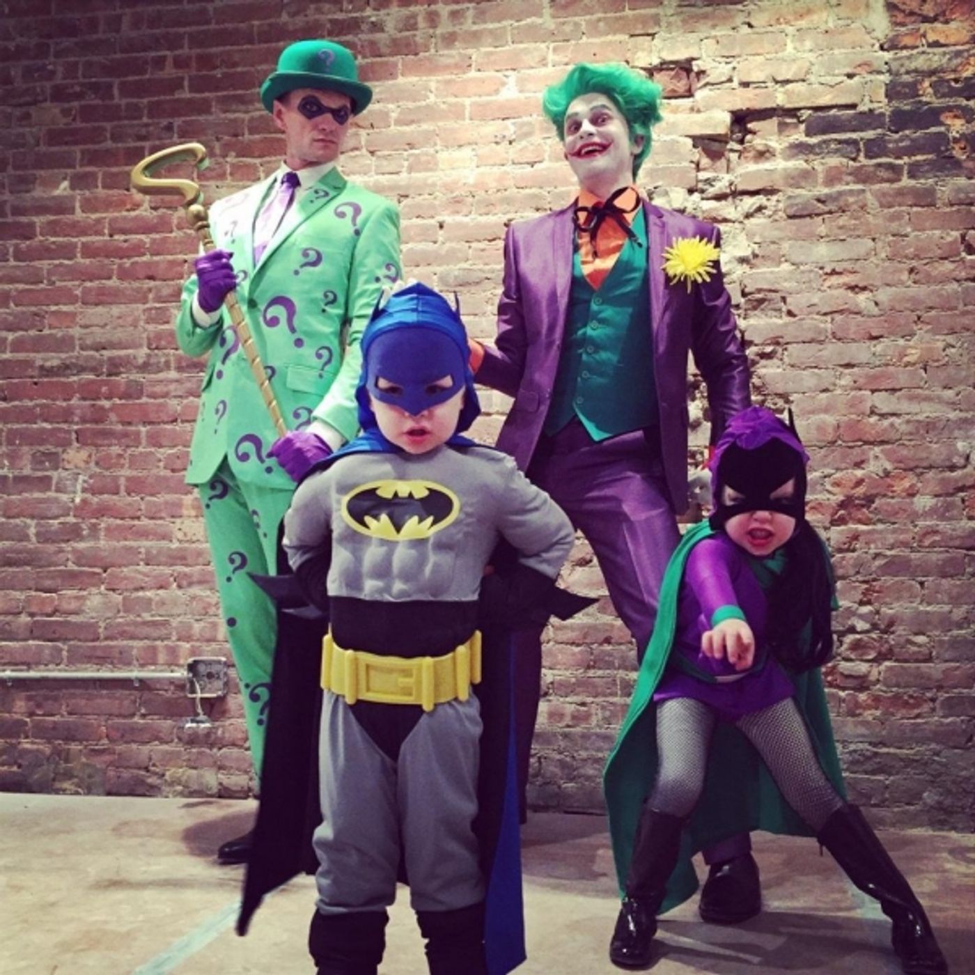 Photo Flash: Neil Patrick Harris, David Burtka and the Twins Take on Gotham City This Halloween  Image