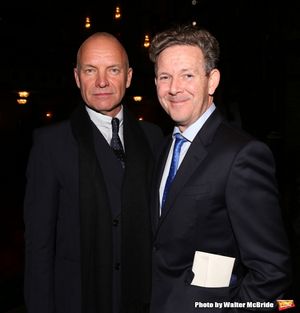 Sting and John Logan @ BroadwayWorld Sting and John Logan Photo