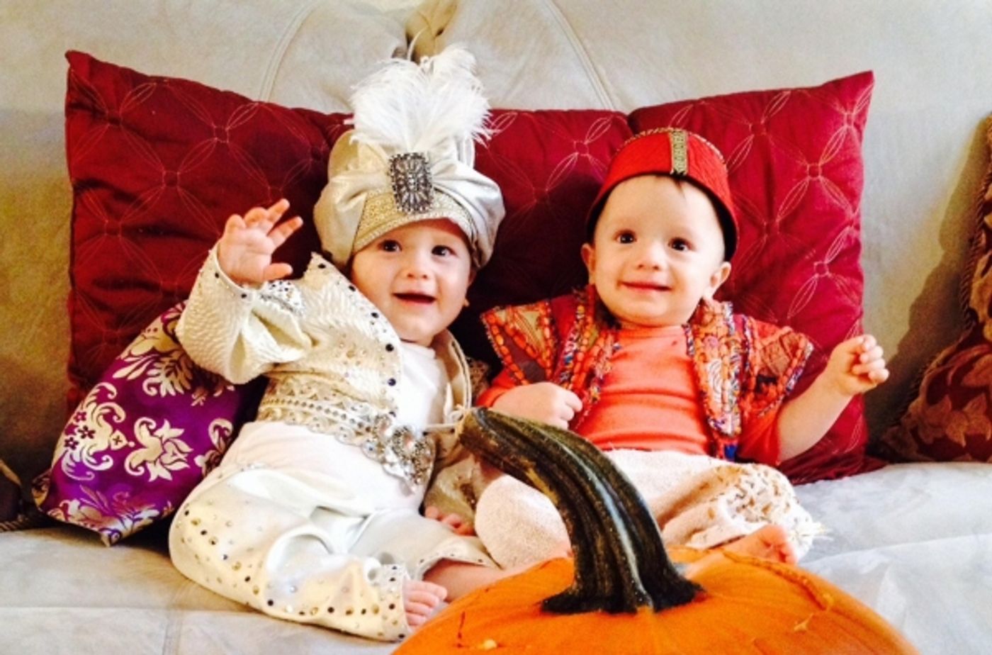 Photo Flash: Adam Jacobs' Twin Boys Dress Up as ALADDIN for Halloween!  Image