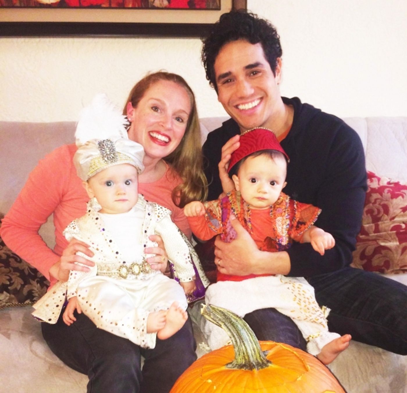Photo Flash: Adam Jacobs' Twin Boys Dress Up as ALADDIN for Halloween!  Image