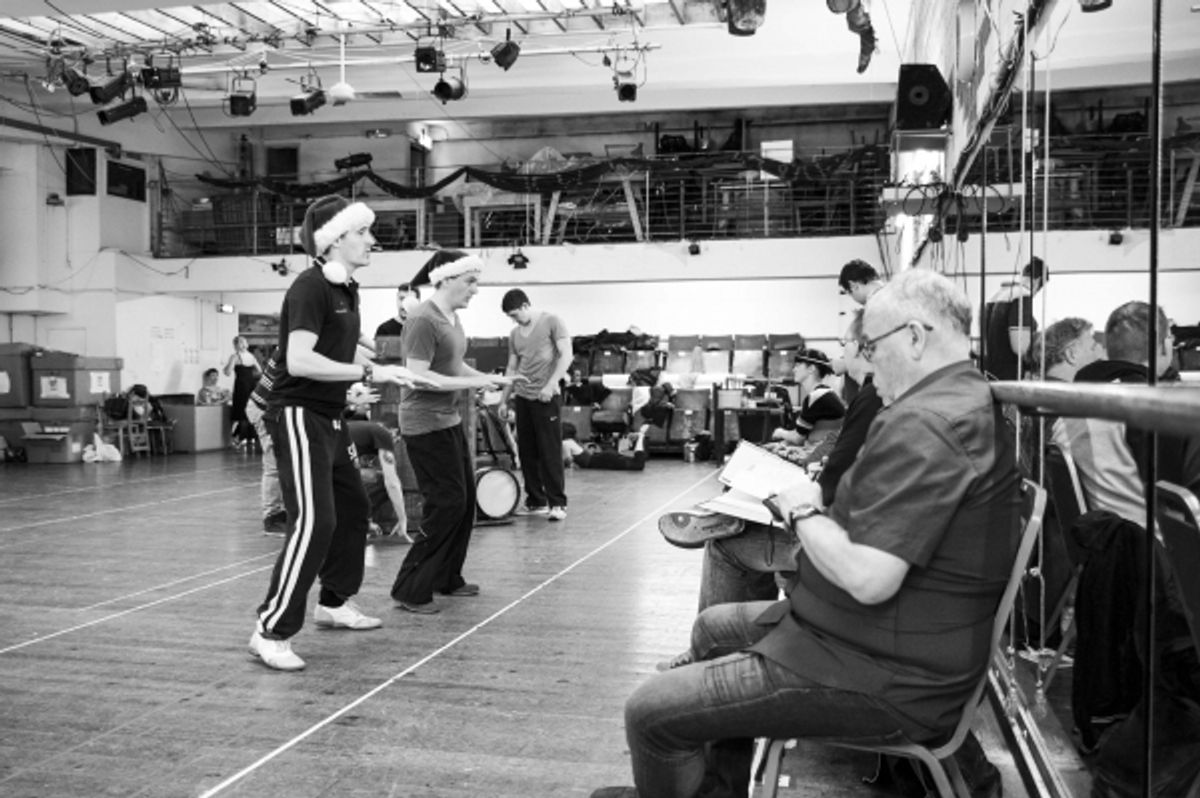 Tom Chambers (Phil Davis) and Aled Jones (Bob Wallace) at 