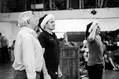 Graham Cole (General Waverley), Tom Chambers (Phil Davis)  and Aled Jones ( Bob Walla Photo