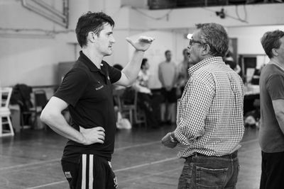 Tom Chambers (Phil Davis) and Morgan Young (Director) Photo