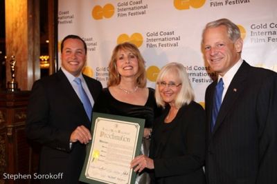 Michael Glickman, Regina Gill, Judi Bosworth, Congressman Steve Israel Photo