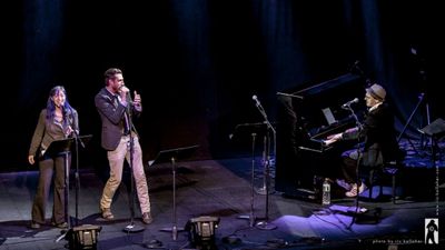 Valerie Vigoda, Bryce Ryness and Brendan Milburn perform a song from NAMT Fest 2012 s Photo