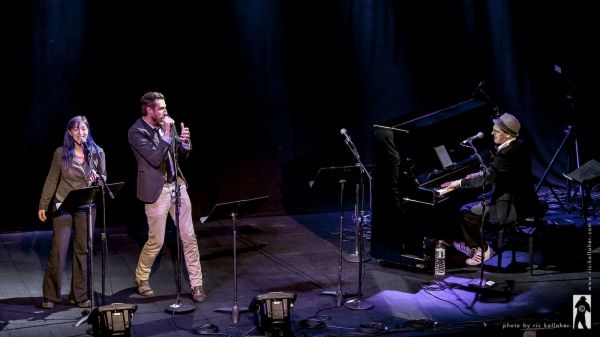 Valerie Vigoda, Bryce Ryness and Brendan Milburn perform a song from NAMT Fest 2012 s Photo