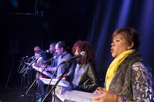 Dorren Montalvo (with Janet Dacal and Javier Munoz in the background) in CUBAMOR @ BroadwayWorld Dorren Montalvo (with Janet Dacal and Javier Munoz in the background) in CUBAMOR Photo