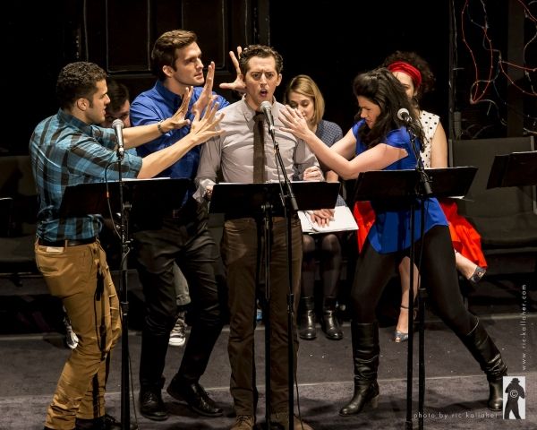 Josh Grisetti (center) with Joel Perez, Sergi Robles and Natalie Charle Ellis in THE  Photo