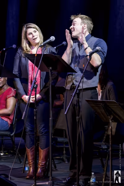 Heidi Blickenstaff and Geoff Packard in STRING Photo