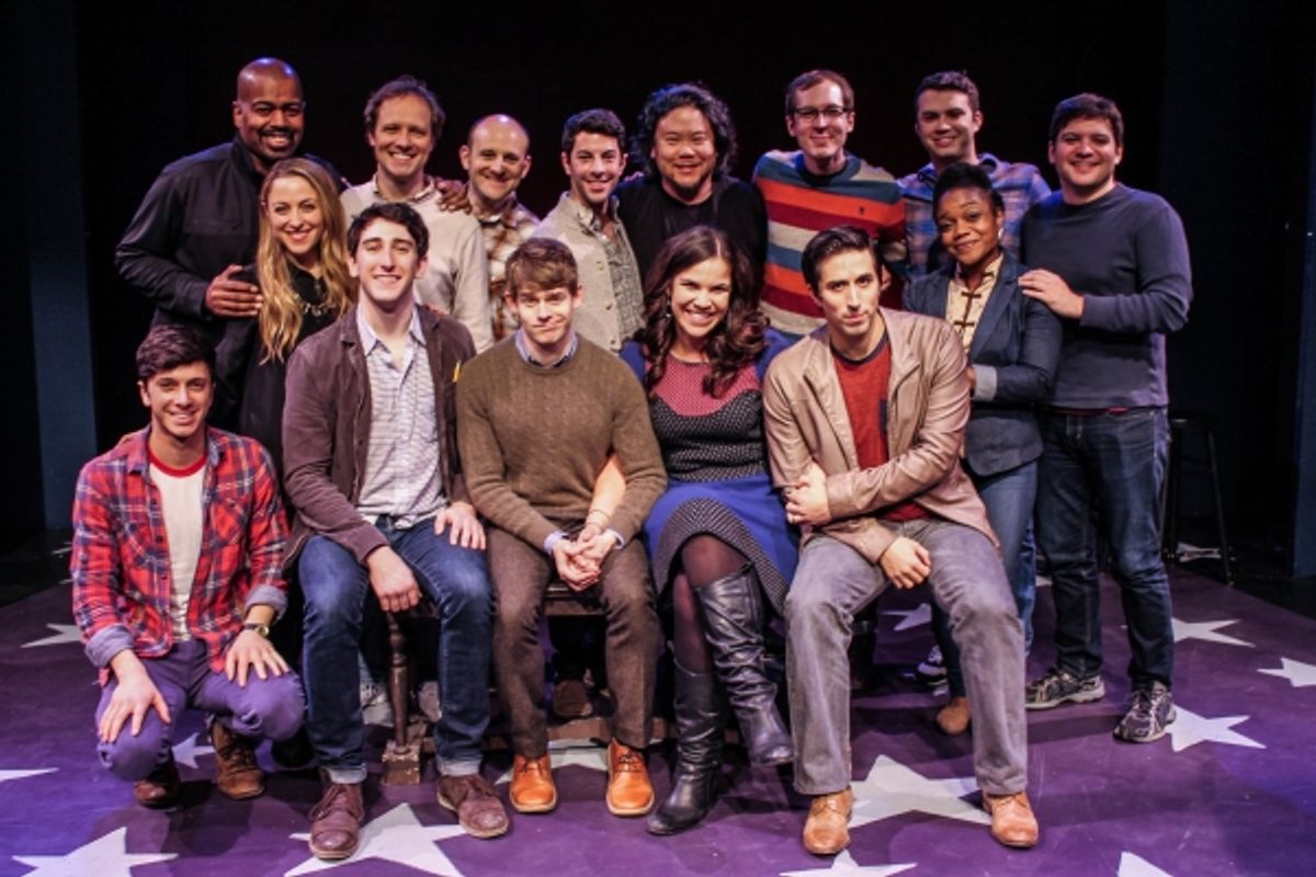  Jeremy Greenbaum, Ben Fankhauser, Andrew Keenan-Bolger, Lindsay Mendez, Matthew Scott; Lance Roberts, Dana Steingold, Jim Stanek, Michael Thomas Holmes, Matthew Bauman, Stafford Arima, Olli Haaskivi, Greg Kamp, Kenita Miller, Jared Loftin at 