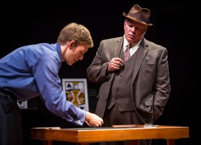 Brett Schneider (Magician) and Norm Woodel (Father) Photo