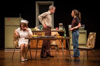 Melanie Keller (Carol), Steve Key (Arthur) and Olivia Cygan (Chris) Photo