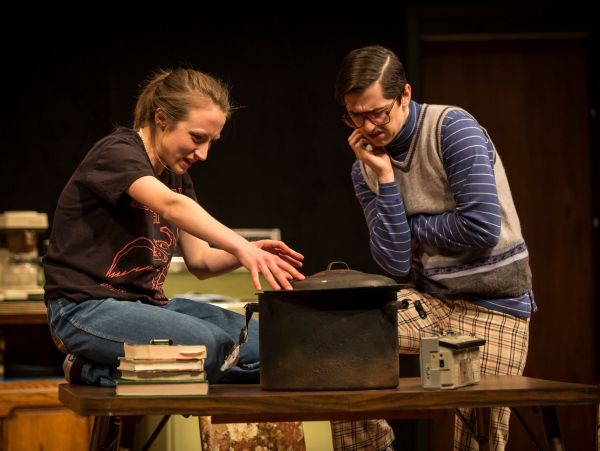 Olivia Cygan (Chris) and Jordan Brodess (Hugo)  Photo