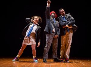 McKenzie Chinn (Shanequa), James Earl Jones II (Carlyle) and Levenix Riddle (Tyrone) @ BroadwayWorld McKenzie Chinn (Shanequa), James Earl Jones II (Carlyle) and Levenix Riddle (Tyrone) Photo