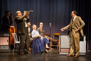 The Quintette: Eric Wright, Tyler Bunch, Hanley Smith, Clare McNulty, Spencer Lott, a Photo