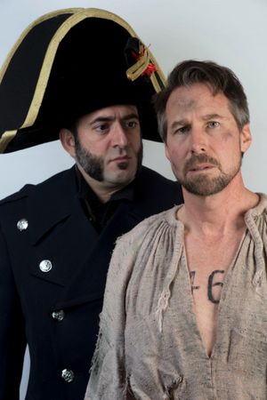 James Zannelli as Javert with Smitherman as Valjean Photo