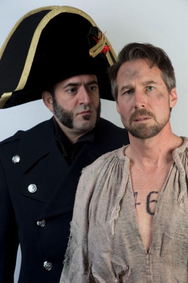 James Zannelli as Javert with Smitherman as Valjean Photo