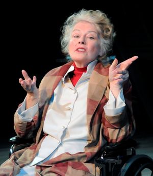 Janis Stevens as Katharine Hepburn @ BroadwayWorld Janis Stevens as Katharine Hepburn Photo