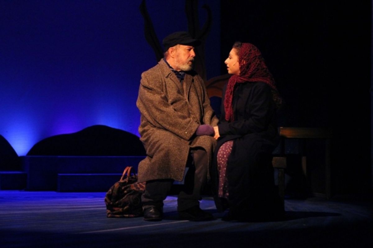 Larry Albert as Tevye and Daina Goldenberg as Hodel  at 