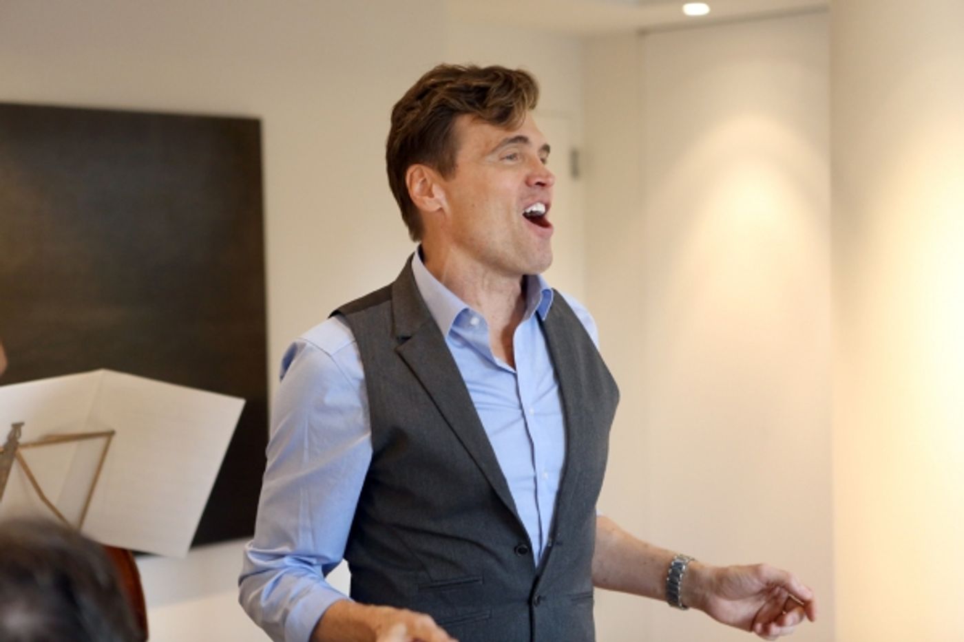 Photo Flash: Sneak Peek at Brent Barrett in Rehearsal for LIFE IS: THE SONGS OF KANDER & EBB at the Met Room  Image